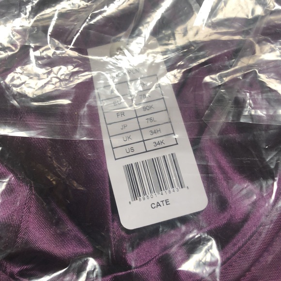 NWT Elomi Cate bra 4030 color plum size 34k - Picture 7 of 8
